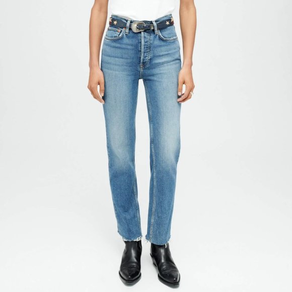 Re/Done Denim - Re/Done HIGH RISE STOVE PIPE